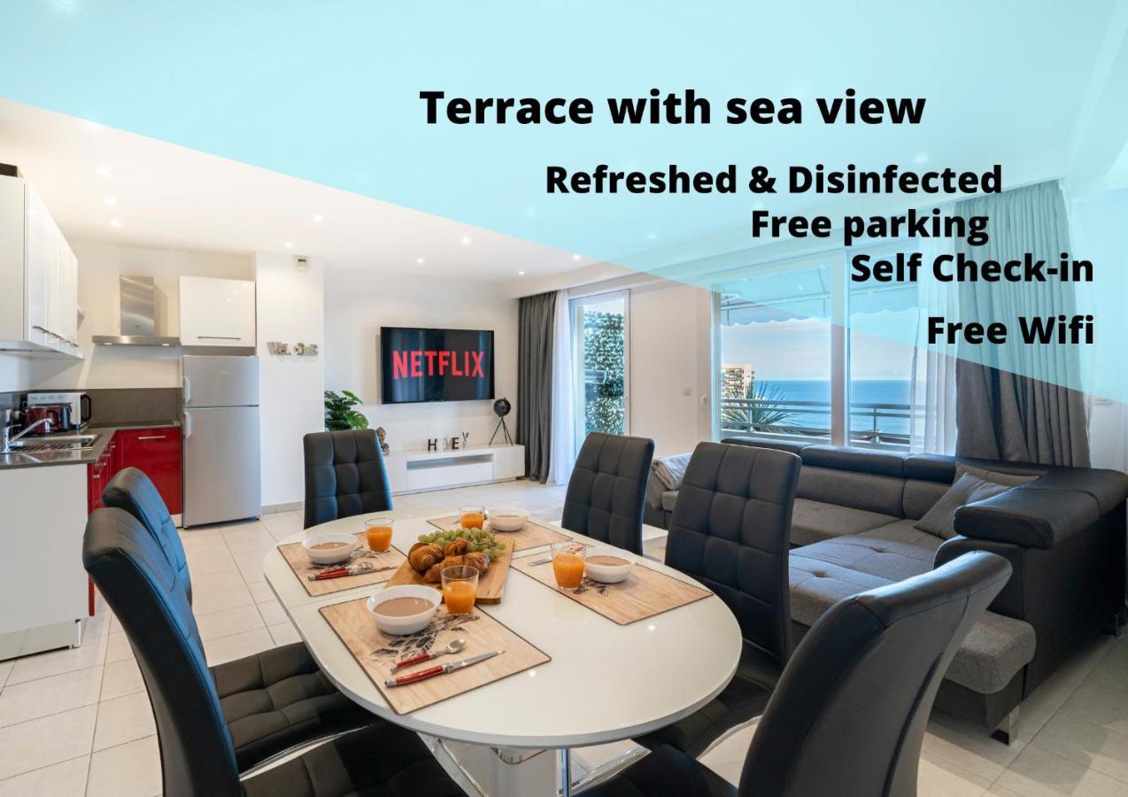 בוסוליי Frontiere Monaco, Terrasse, Vue Mer, Parking - Ab מראה חיצוני תמונה